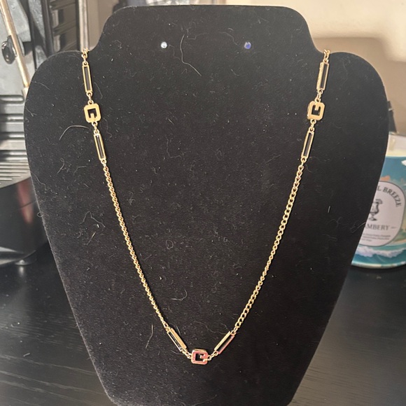 Givenchy Gold and Black Chain Necklace - Picture 1 of 6